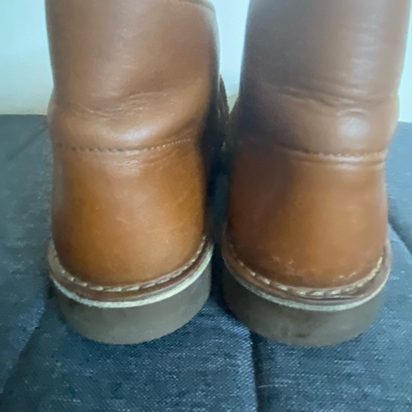 Clarks Mens Brown Leather Casual Chukka Desert Boots - Sz-10.5 - Picture 7 of 16